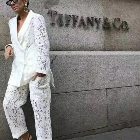 Zara lace pant suit white - Picture 7 of 7